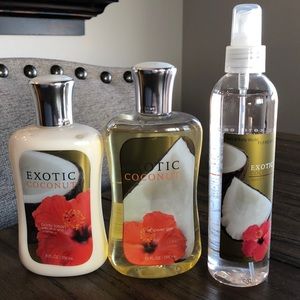 Set of three Exotic Coconut from Bath & Body Works